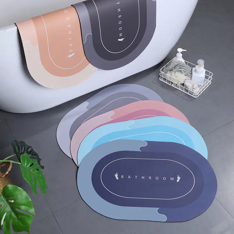 Diatom Floor Mat Bathroom Use Non-Slip Quick-Drying
