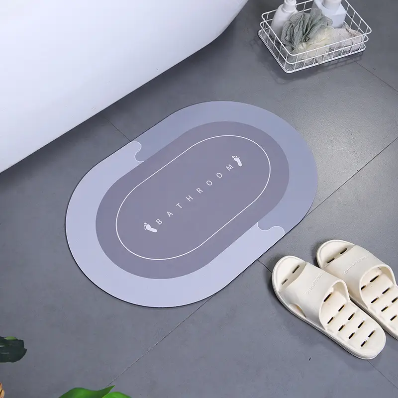 Diatom Floor Mat Bathroom Use Non-Slip Quick-Drying