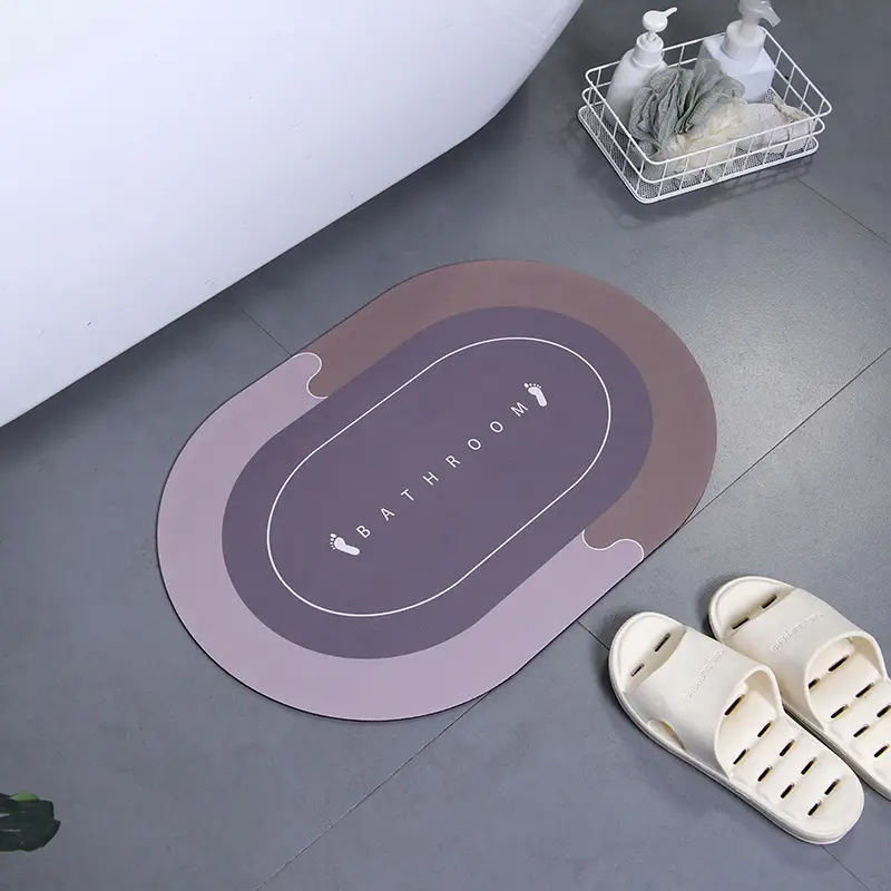 Diatom Floor Mat Bathroom Use Non-Slip Quick-Drying
