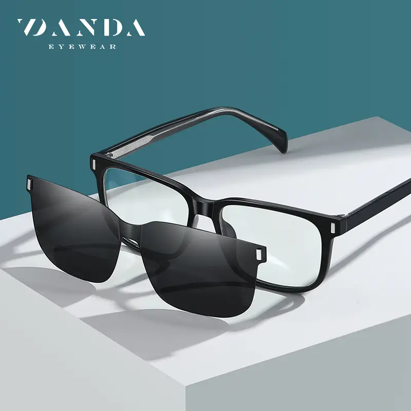 Magnetic Polarized Sunglasses for Men Black