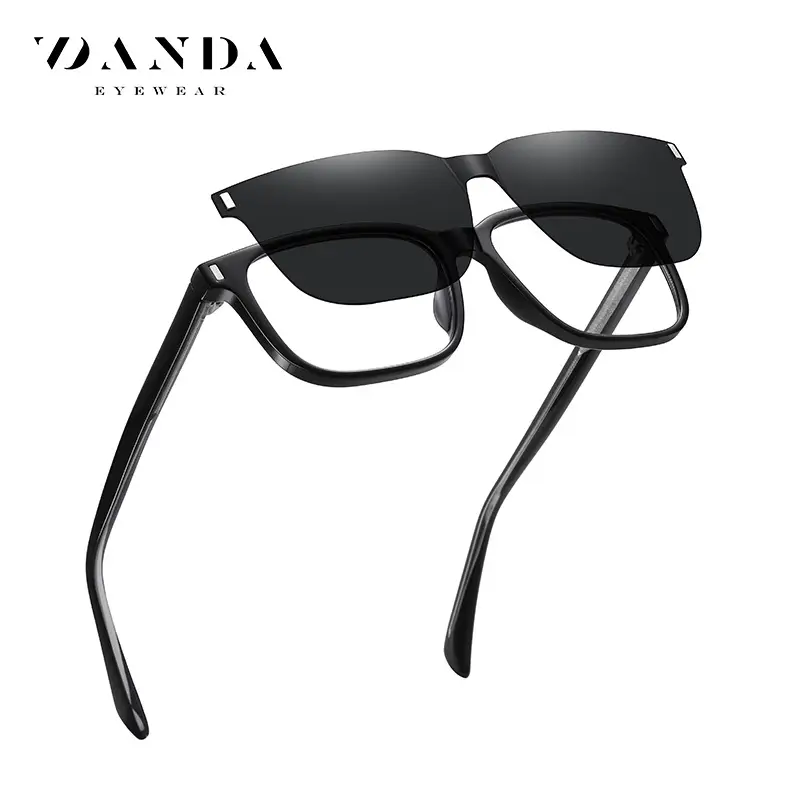 Magnetic Polarized Sunglasses for Men Black