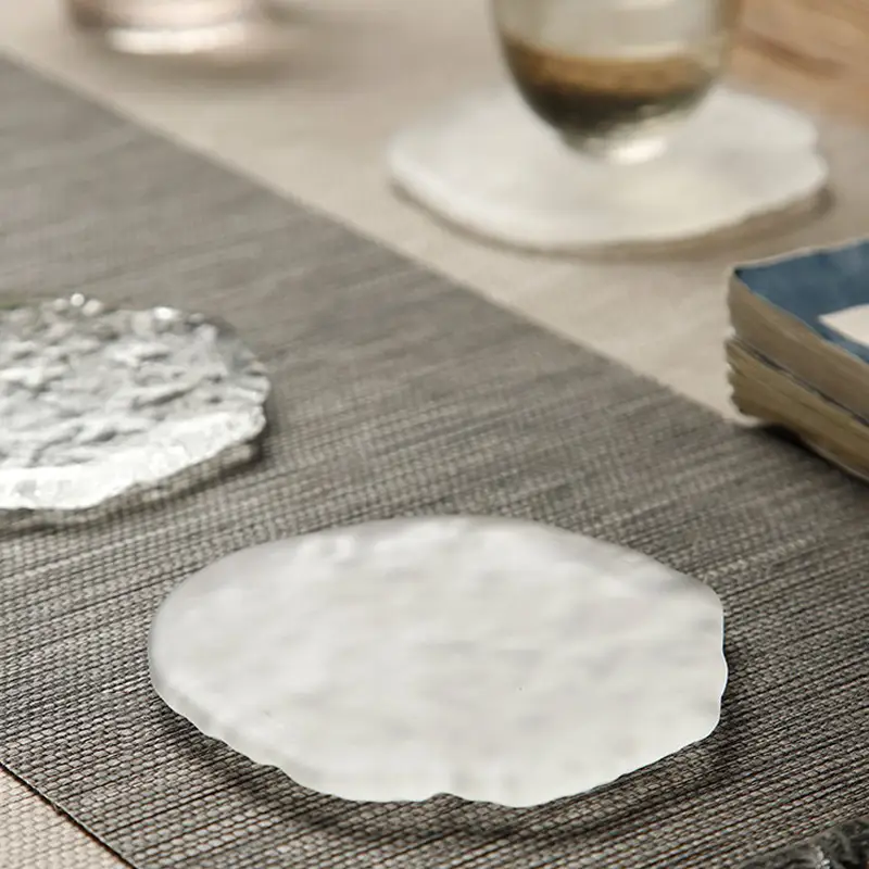 Japanese Style Crystal Tea Cup Mat 10.5cm Blue - Image 10