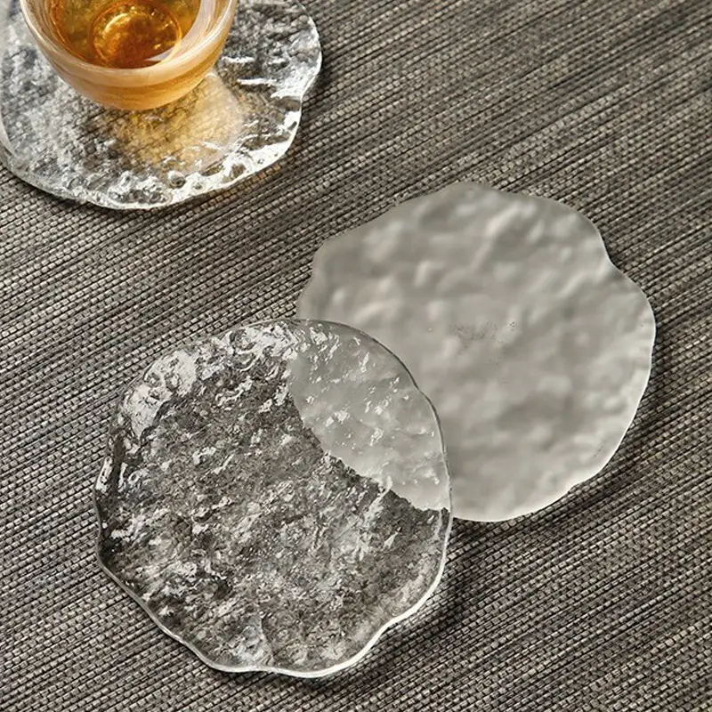 Japanese Style Crystal Tea Cup Mat 10.5cm Blue - Image 11