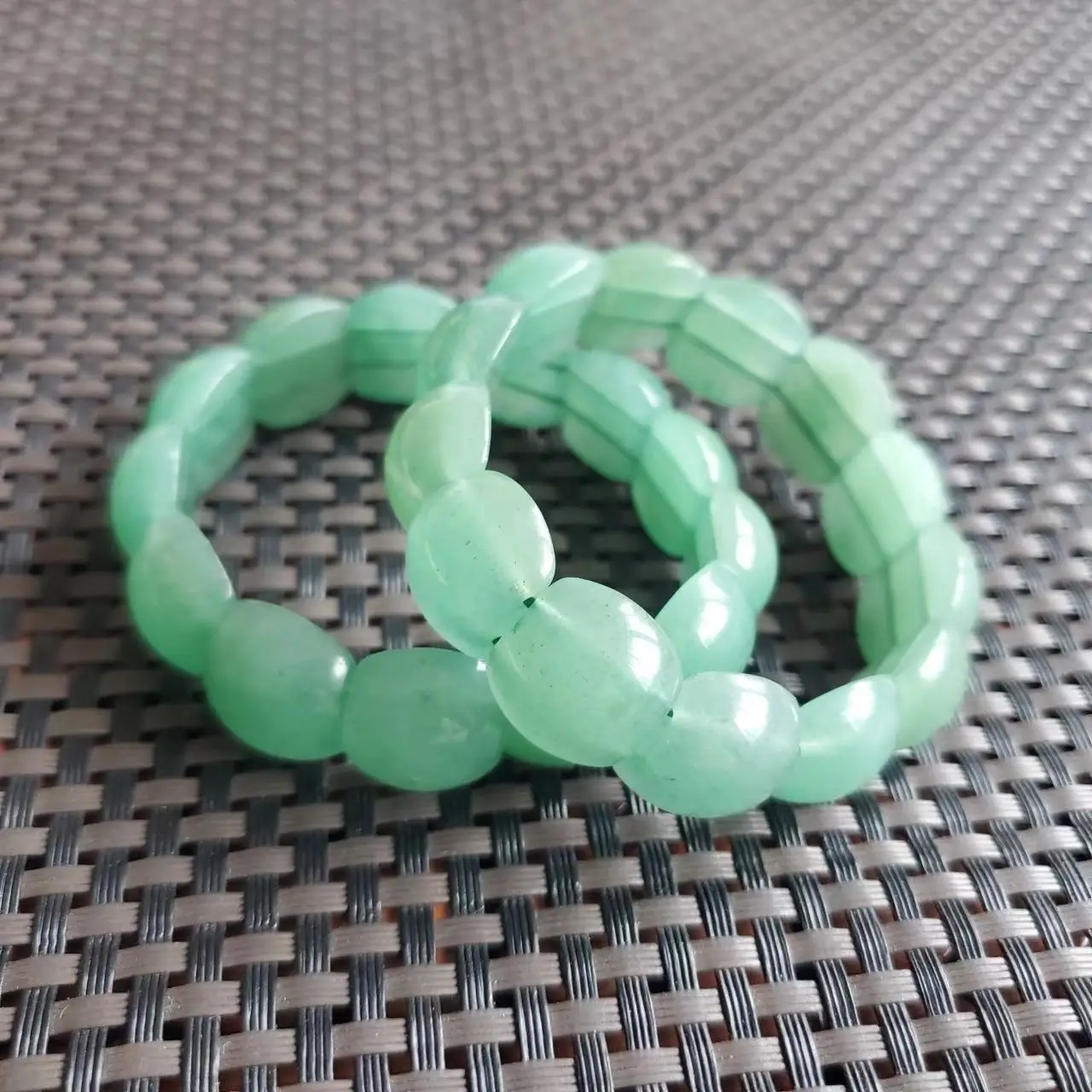 Natural Jade Bracelet Green High Old Beads India - Image 4