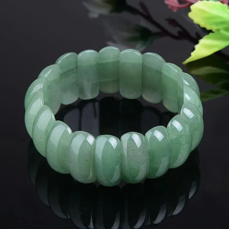 Natural Jade Bracelet Green High Old Beads India - Image 6