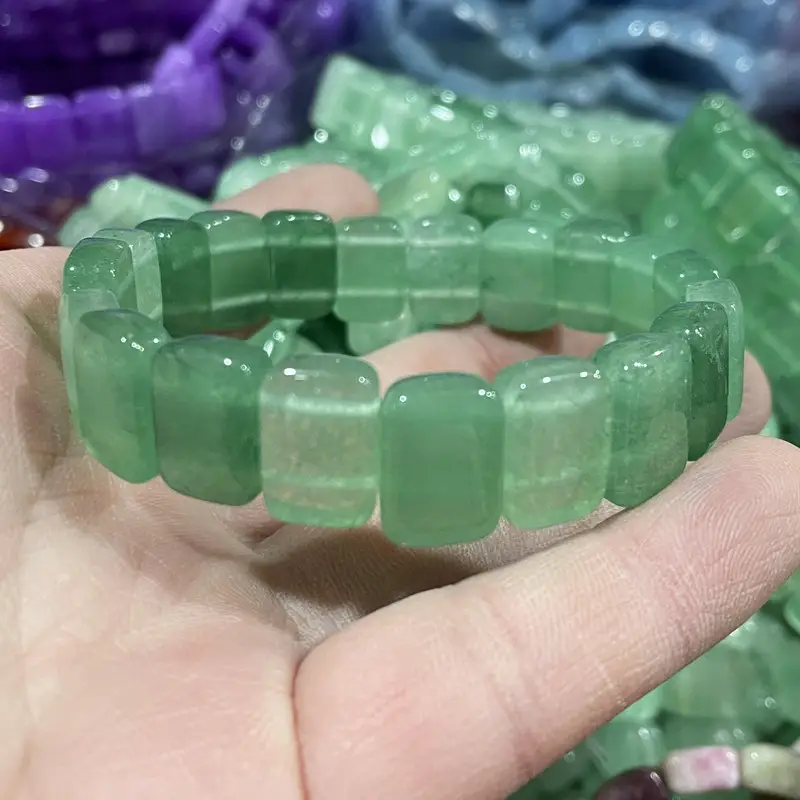 Natural Jade Bracelet Green High Old Beads India - Image 8