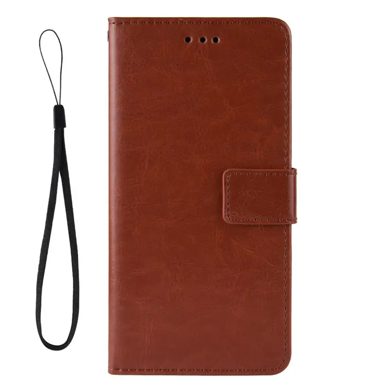 Black Leather Mobile Phone Case Flip Card Design