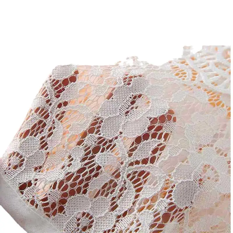 Black Lace High Collar Shirt with Zippers - Image 5