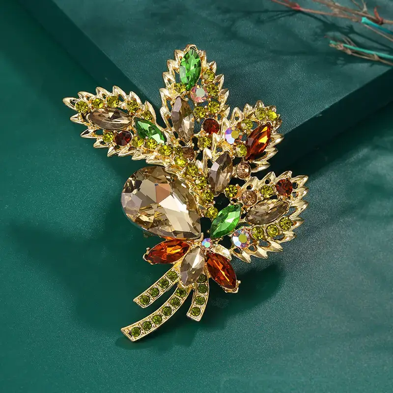 Large Diamond Brooch Pin for Women European Style - Image 2