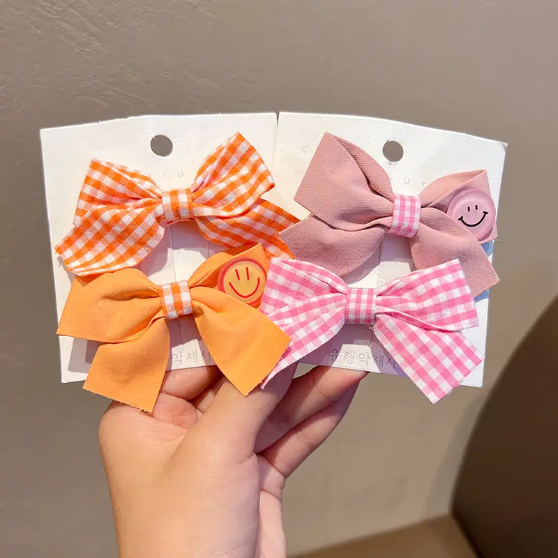 Pink Polka Dot Bow Hairpin for Girls - Image 22