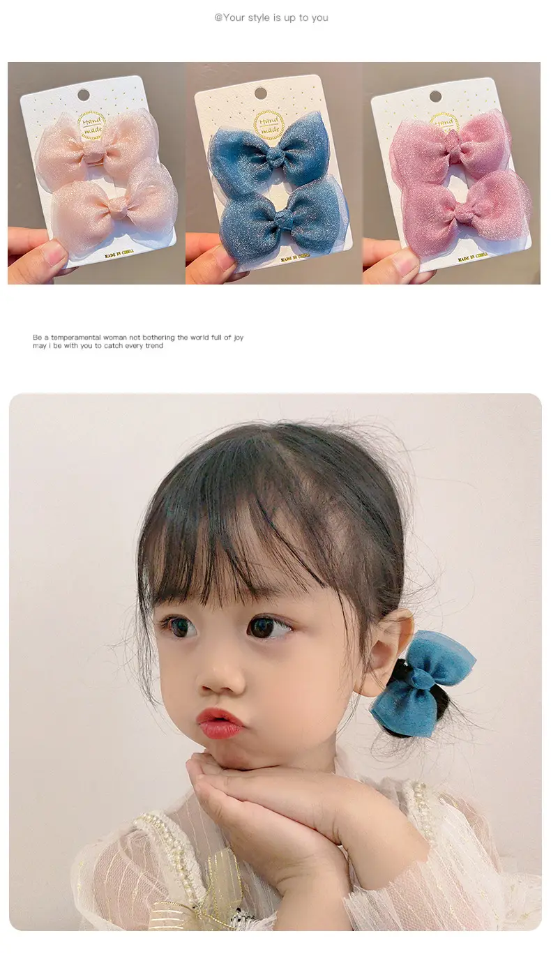 Pink Polka Dot Bow Hairpin for Girls — feature 20
