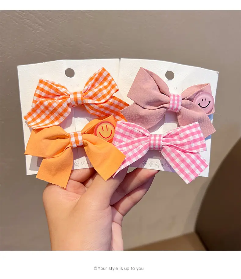Pink Polka Dot Bow Hairpin for Girls — feature 21