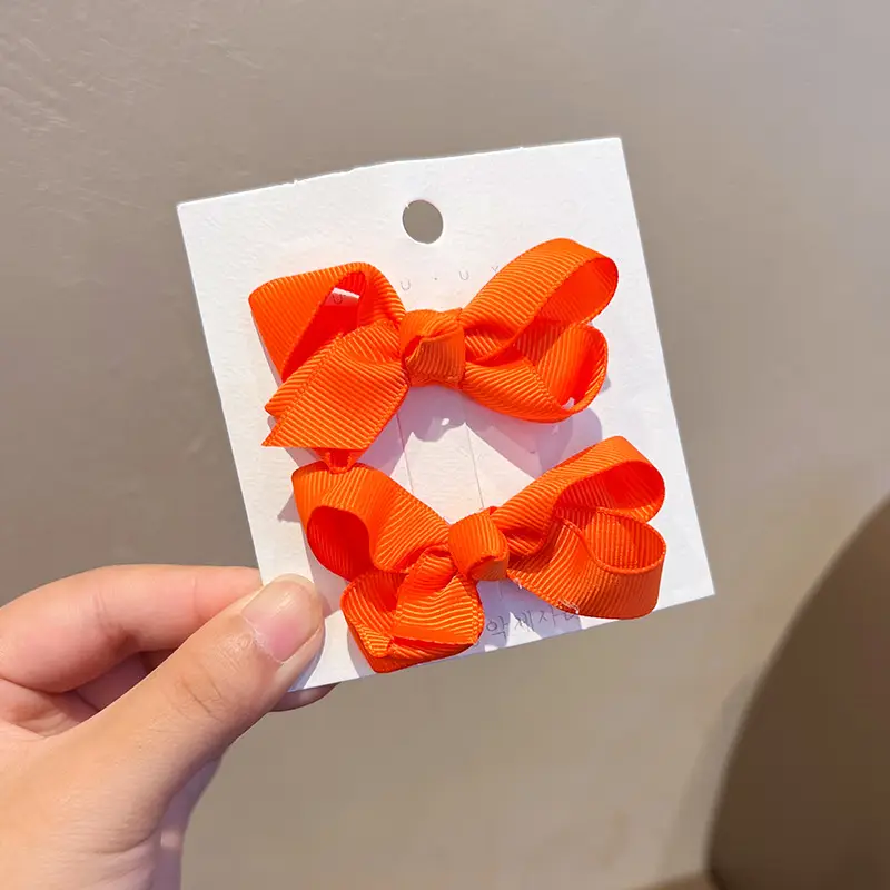 Pink Polka Dot Bow Hairpin for Girls - Image 12