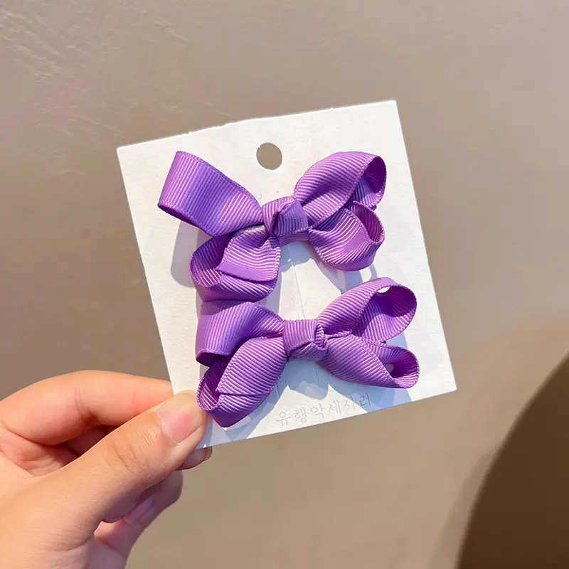 Pink Polka Dot Bow Hairpin for Girls - Image 14