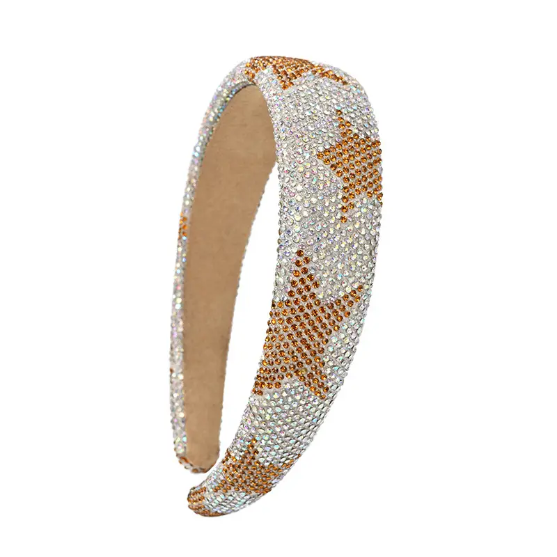Black Super Heavy Diamond Catwalk Hairband with "emis" Print - Image 19