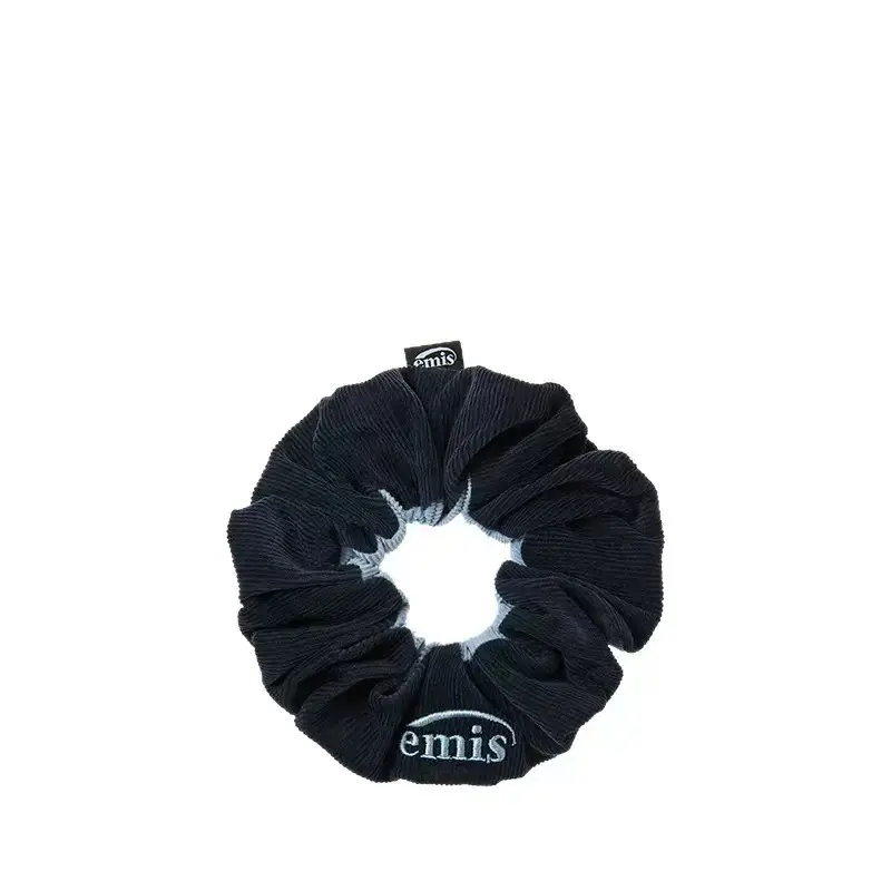 Black Super Heavy Diamond Catwalk Hairband with "emis" Print - Image 9
