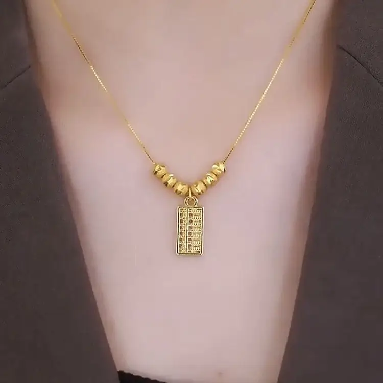 Gold Lucky Fortune Necklace for Women