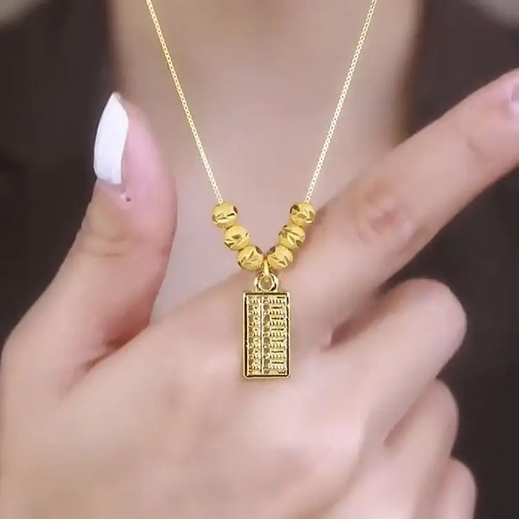 Gold Lucky Fortune Necklace for Women