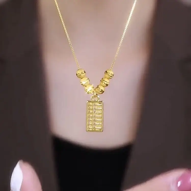 Gold Lucky Fortune Necklace for Women