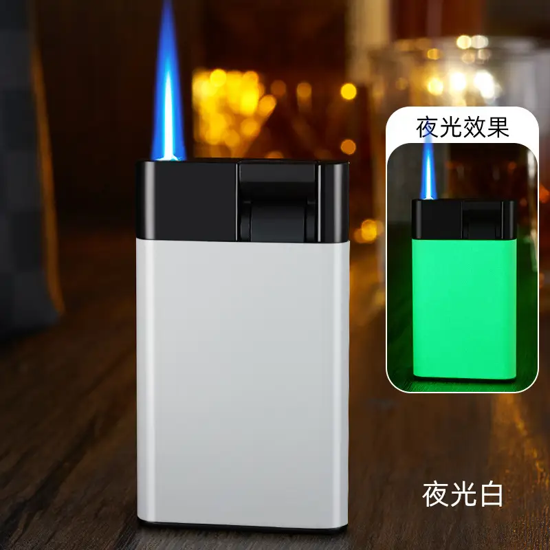 Blue Flame Lever Lighter with Windproof Design - Image 6