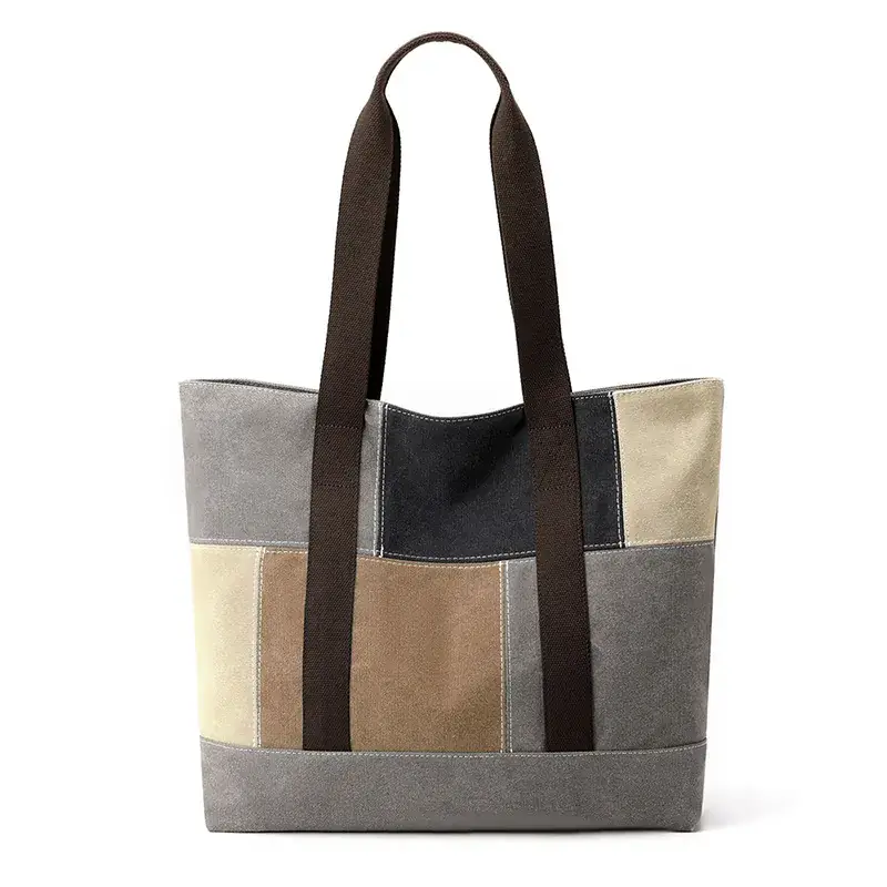 Vintage Canvas Shoulder Bag Large Capacity Women