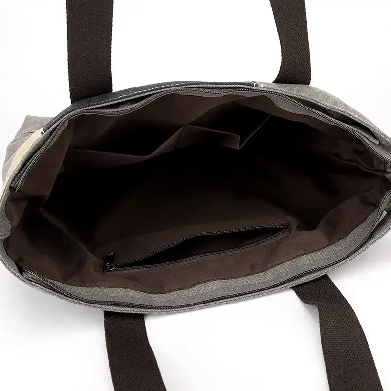 Vintage Canvas Shoulder Bag Large Capacity Women