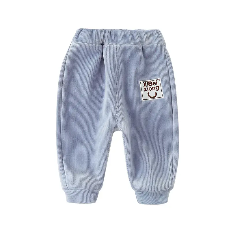Baby Fleece Pants Yellow Korean Style Warm Winter Boys