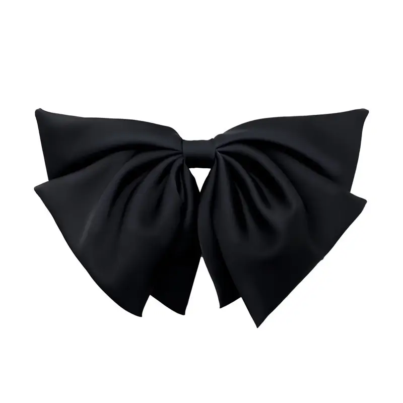 Black Large Bow Hair Accessory for Women - Image 7