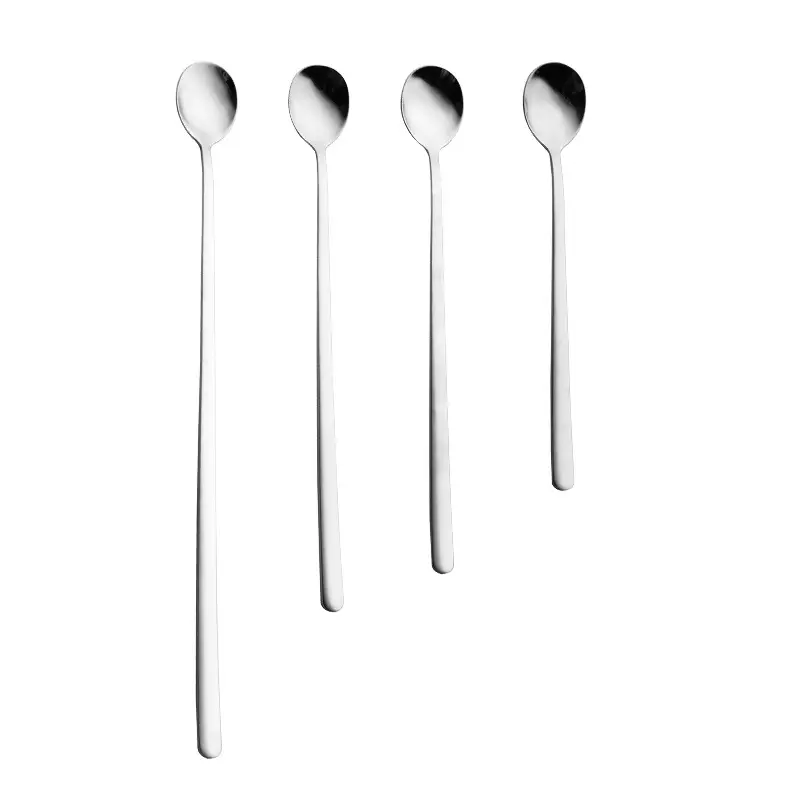 3 Pcs Stainless Steel Ice Moulds Long Handle Mixing Spoon - Image 9