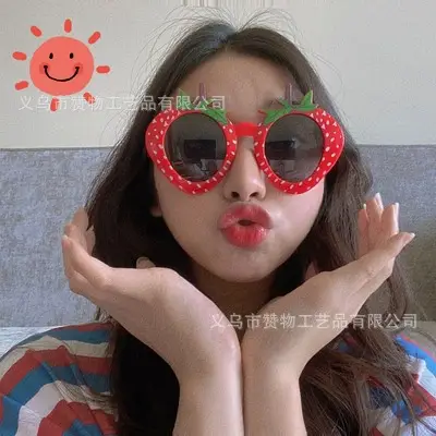 Super Cute Strawberry Party Glasses for Women - Image 5