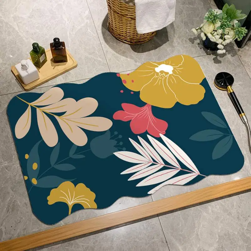 Bathroom Diatom Tile Absorbent Mat Non-Slip Floor Mat - Image 5