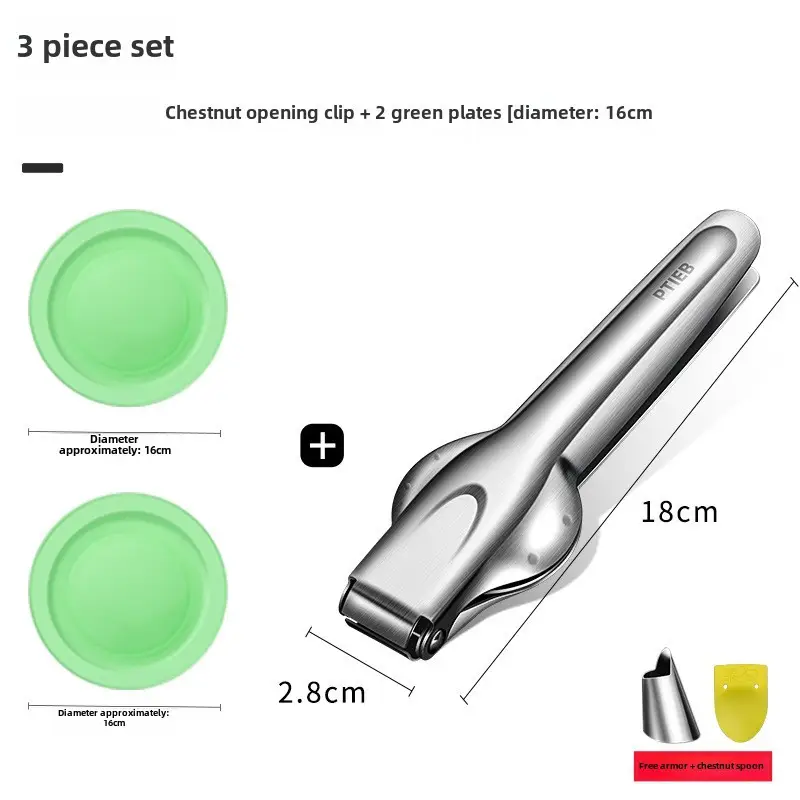Stainless Steel Chestnut Clip Sheller 17.5cm - Image 3