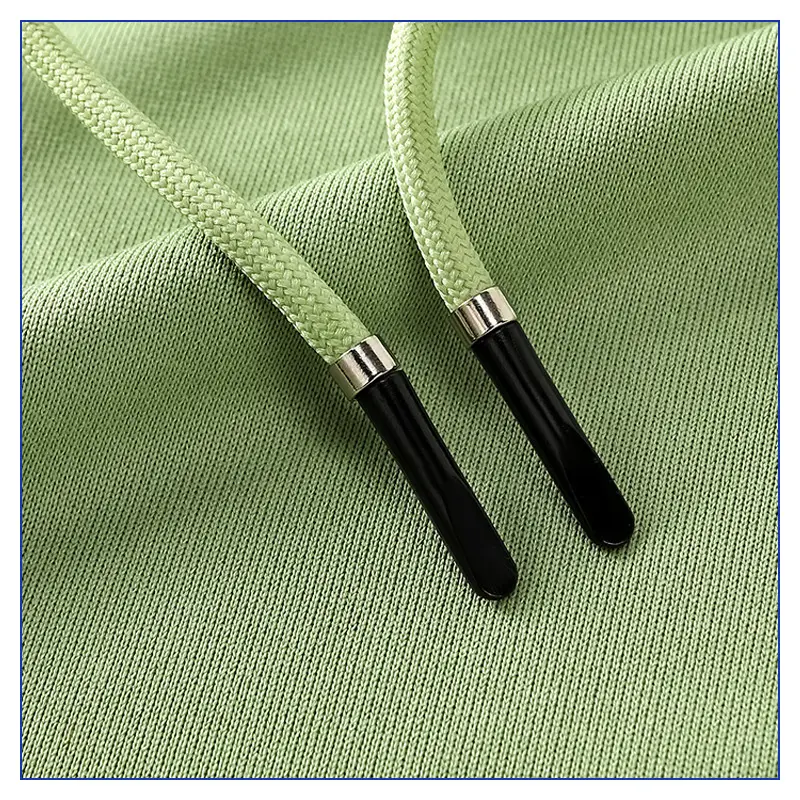Men Green & Blue Hoodie Set Embroidered Couple Wear