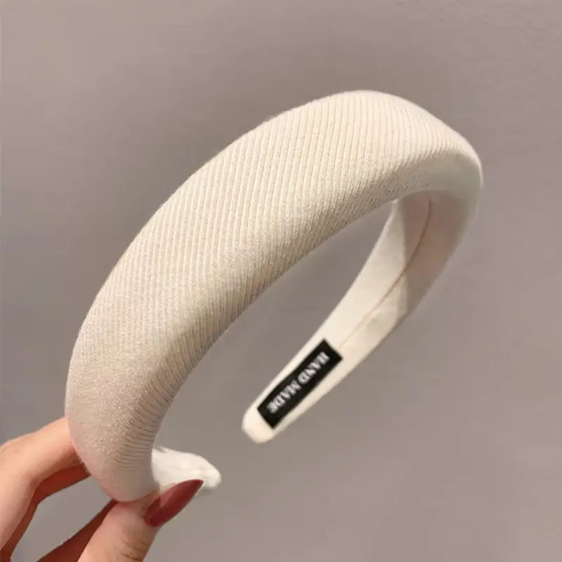 Women's Face-Revealing Pressure Hair Hoop Beige - Image 2