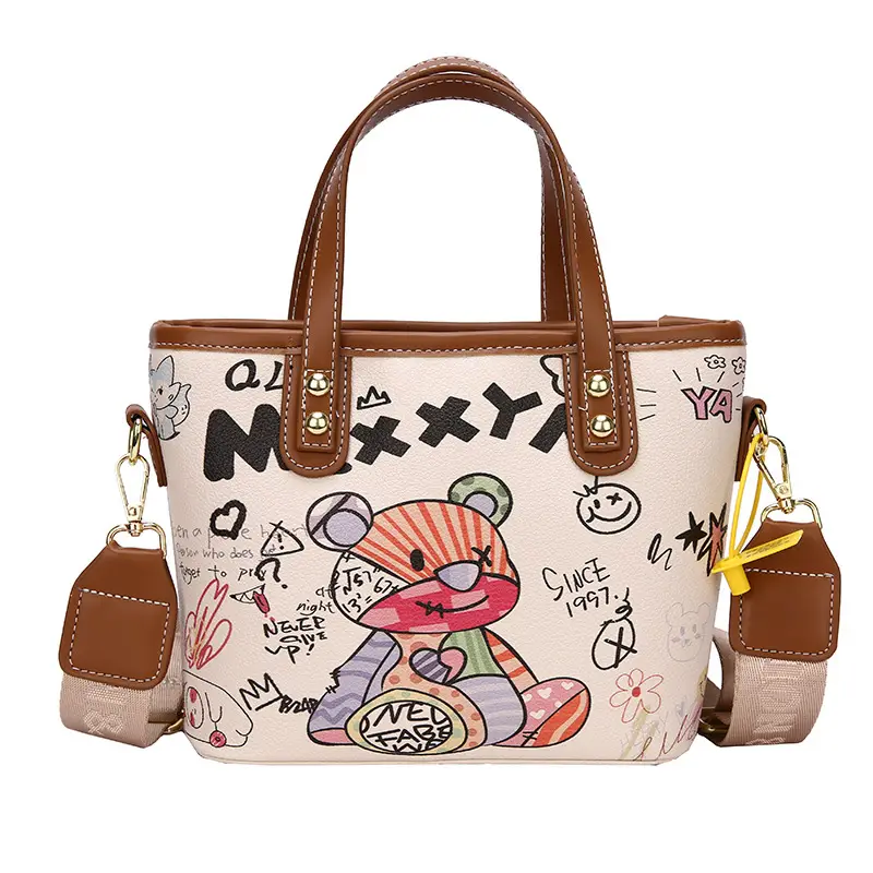 Cartoon Print Large Capacity Handbag for Women