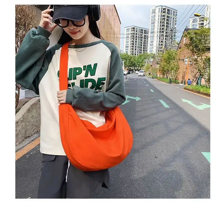 Orange Oxford Cloth Shoulder Bag 2025 New — feature 10