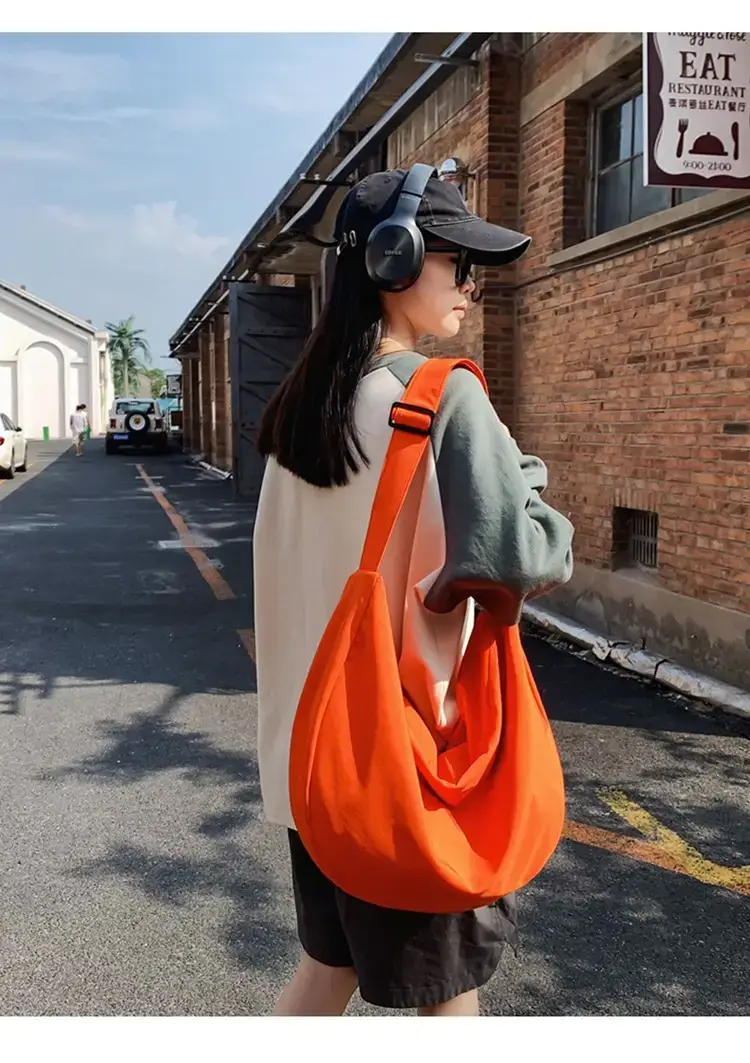 Orange Oxford Cloth Shoulder Bag 2025 New — feature 11