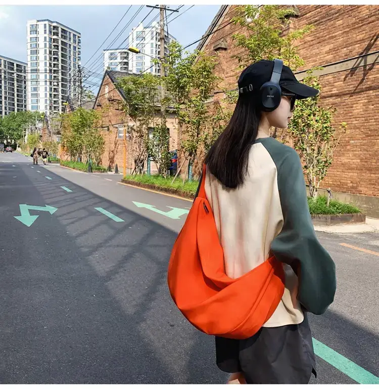 Orange Oxford Cloth Shoulder Bag 2025 New — feature 13