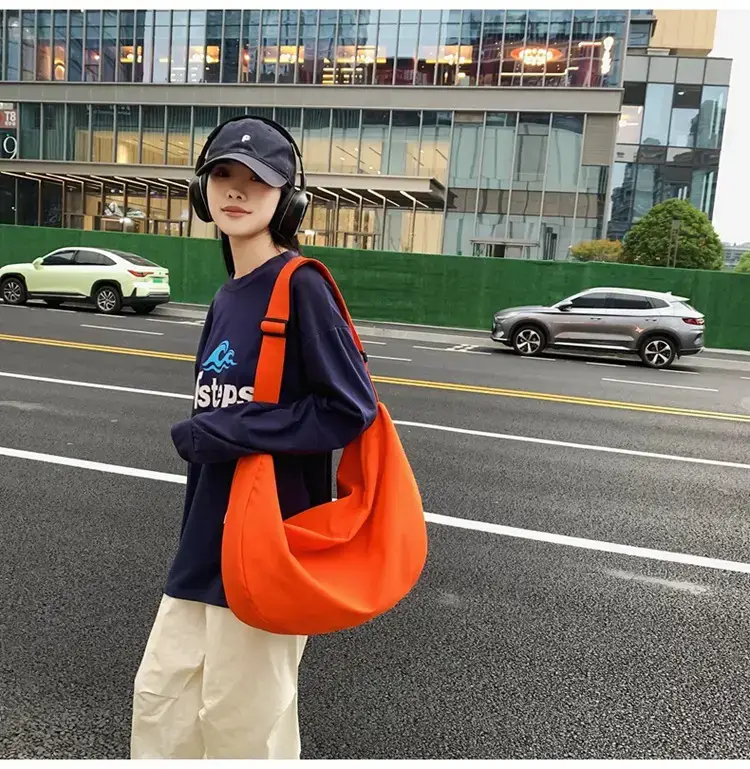 Orange Oxford Cloth Shoulder Bag 2025 New — feature 14