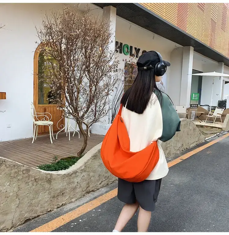 Orange Oxford Cloth Shoulder Bag 2025 New — feature 15