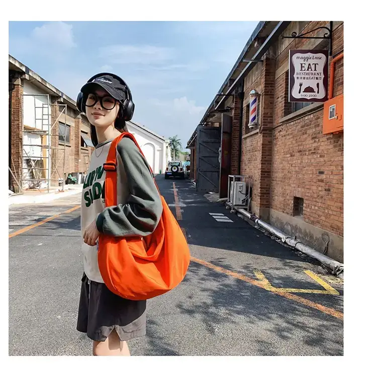 Orange Oxford Cloth Shoulder Bag 2025 New — feature 9