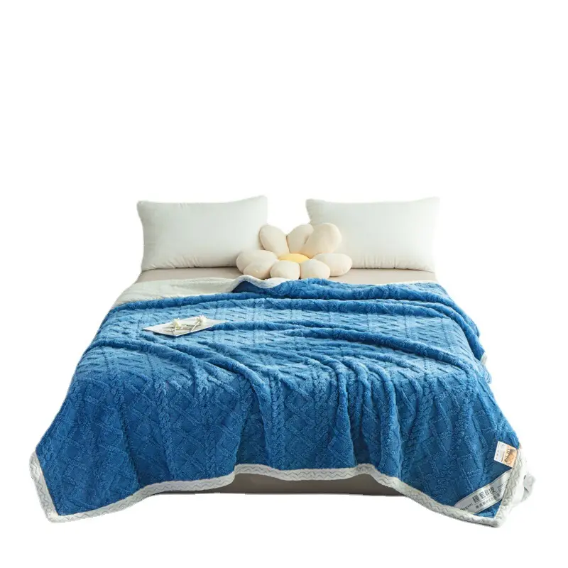 New Taff Fleece Blanket Thickened Autumn Winter - Image 33