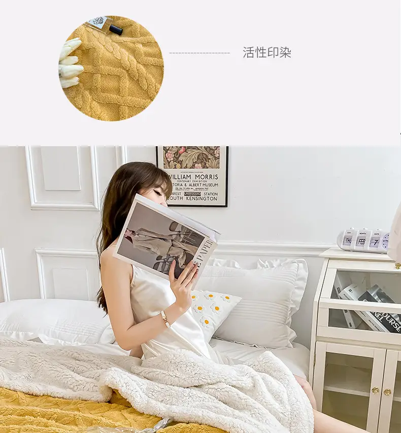 New Taff Fleece Blanket Thickened Autumn Winter — feature 11