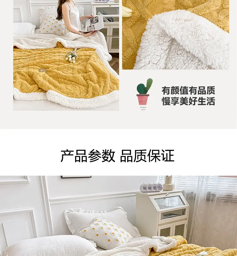 New Taff Fleece Blanket Thickened Autumn Winter — feature 13