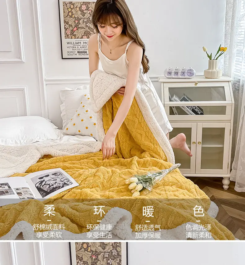 New Taff Fleece Blanket Thickened Autumn Winter — feature 7