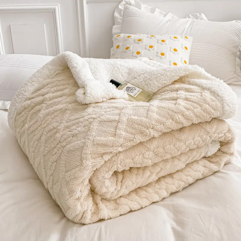 New Taff Fleece Blanket Thickened Autumn Winter - Image 2