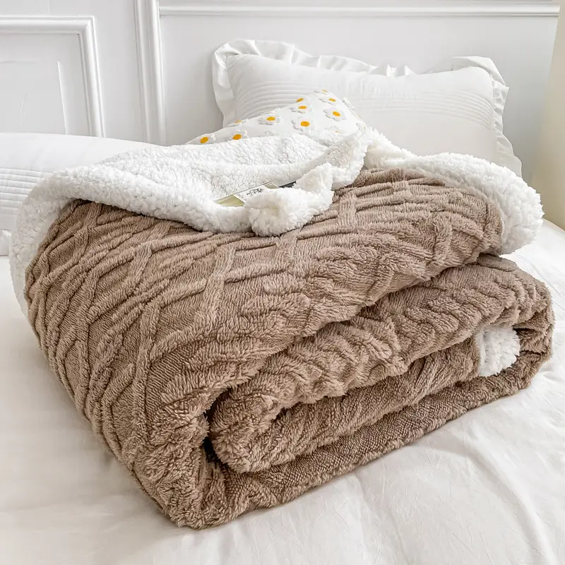 New Taff Fleece Blanket Thickened Autumn Winter - Image 28