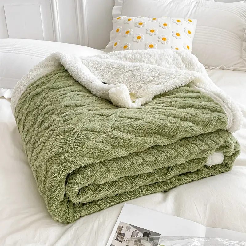 New Taff Fleece Blanket Thickened Autumn Winter - Image 4
