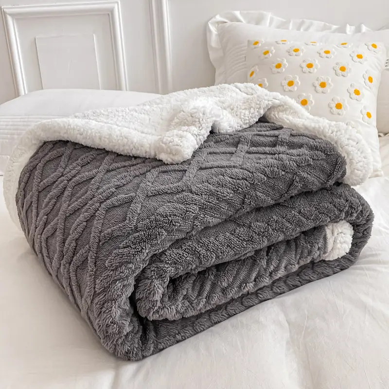 New Taff Fleece Blanket Thickened Autumn Winter - Image 7