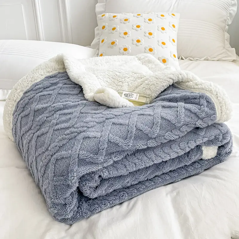 New Taff Fleece Blanket Thickened Autumn Winter - Image 12